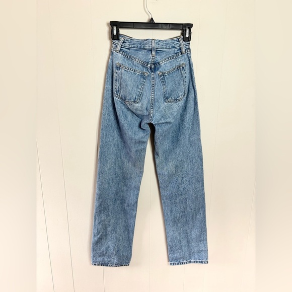 Still Here light wash straight leg high rise denim size 23 - Picture 3 of 8